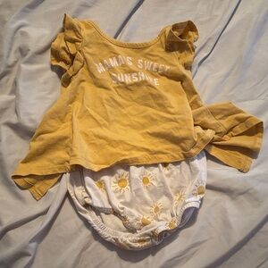 Mama's Sweet Sunshine Yellow Diaper Cover Set